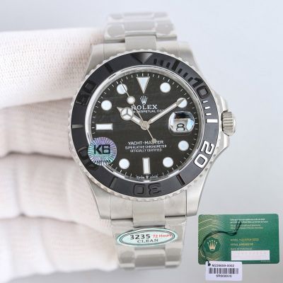 Clean Factory Rolex Yacht Master 42mm 904L Steel 3235 Movement Oyster Strap Watch